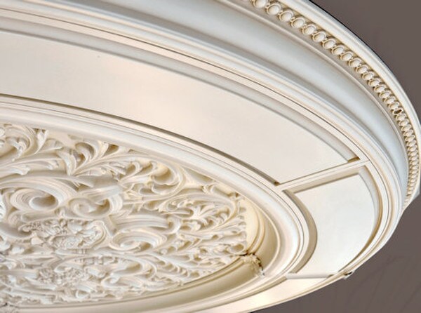 Sclptural Rings Alluring Carved Cream Round Ceiling Medallion Decorative